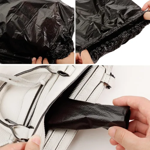 Vista 4 de Haysandy Fundas de zapatos desechables de plástico antideslizante para botas, cubiertas largas impermeables para zapatos, cubiertas de zapatos