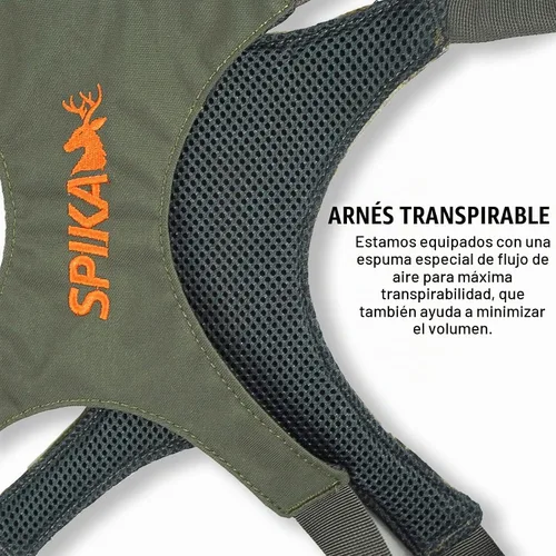 Vista 2 de SPIKA Binocular Arnés Pecho Pack, Bino Case con Telémetro Impermeable Bolsa para Caza Verde Armada (ArmyGreen)