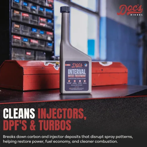 Vista 4 de Doc's Interval Diesel Treatment - Limpiador de inyector concentrado, CP4 Limpia profundamente los inyectores y el sistema de combustible