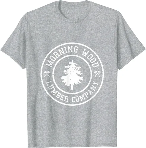 Vista 7 de Camiseta de madera de la mañana cómica Lumber Company Tee T-Shirt Negro