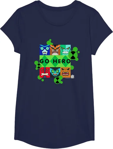 Vista 29 de Ben 10 Go Hero - Camiseta, Azul / Patchwork, S