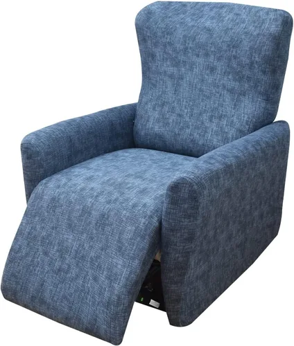 Vista 7 de Fundas para silla reclinable para silla reclinable, 4 piezas, funda para sofá reclinable con bolsillos, funda elástica antideslizante y reclinable
