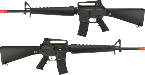 Vista 3 de Evike Airsoft - Golden Eagle M16 con protector de mano estilo A1 y mango superior extraíble tamaño completo AEG Airsoft Rifle