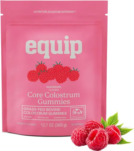 Vista 8 de Equip Foods Core Gomitas de Calostro Bovino, Suplemento de Calostro Alimentado con Pasto Delicioso de 1g por Porción - Salud Intestinal, Inmunidad