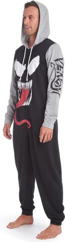 Vista 3 de Marvel Avengers Spider-Man Captain America Venom - Pijama de vellón con cremallera para adultos