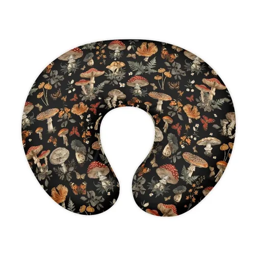 Vista 18 de Nursing Pillow Cover Stretchy Autumn Mushroom Ombre Cover for Breastfeeding Pillows Nursing Pillow Case for Newborn Fits the Original Support Pillow