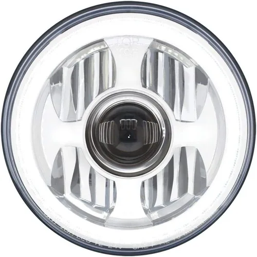 Vista 2 de United Pacific 7" faro de la proyección del poder más elevado LED con el anillo dual del halo de la función LED