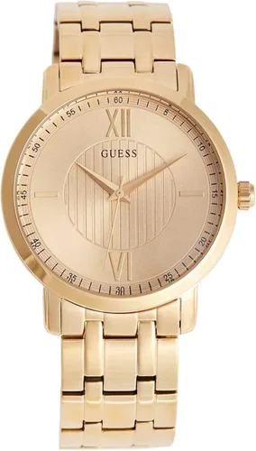 Vista 2 de GUESS Factory - Reloj analógico dorado para mujer, Reloj analógico