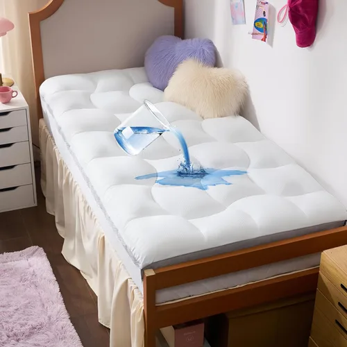 Vista 10 de Bedsure Cubrecolchón Impermeable Tamaño Full - Protector de Colchón Full Tipo Pillow Top con Bolsillo Profundo de 8-21 Pulgadas, 800 GSM Almohadilla