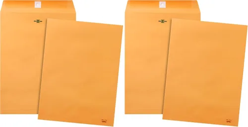 Vista 8 de Mr. Pen - Sobres con cierre de papel kraft, paquete de 18, 9" x 12", azul, tamaño para documentos, con cierre y sello engomado Sobre de correo