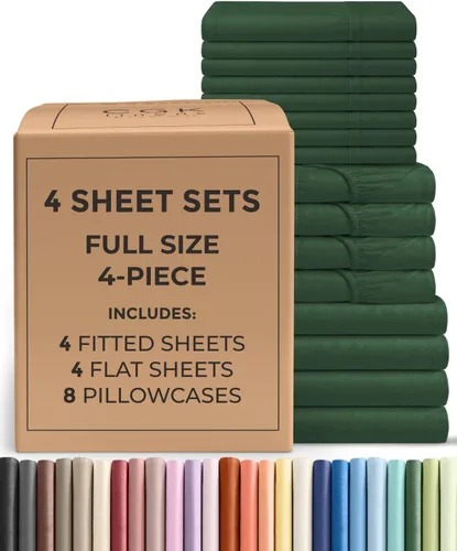 Vista 67 de Pack of 2, Twin Size 3 Piece Sheet Set - Breathable & Cooling - White