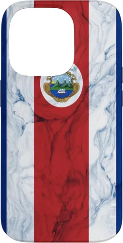 Vista 17 de Bandera de Costa Rica y fondo elegante - Funda del orgullo costarricense para iPhone 17