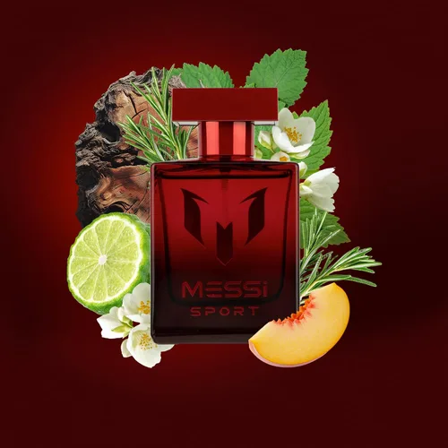 Vista 5 de Messi Sport Coffret para hombre, negro, rojo y plateado EDT Spray Set, 3 x 1.0 oz