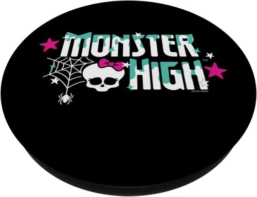 Vista 2 de Monster High Student - PopSockets PopGrip estándar con logotipo espeluznante
