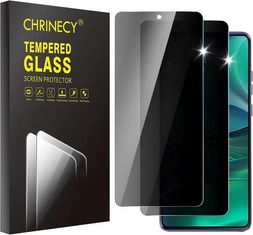 Vista 8 de Paquete de 4 protectores de pantalla de privacidad para Motorola Moto G Stylus 5G (2021) con 2 protectores de lente de cámara, dureza 9H, antiespía