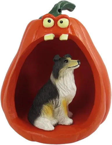 Vista 108 de Conversation Concepts Figura de Corgi galés de Halloween y calabaza Welsh Corgi Pembroke