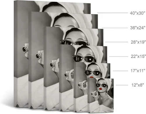 Vista 4 de SmileArtDesign - Lienzo decorativo V33 para pared, diseño icónico de chicle