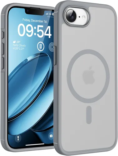 Vista 61 de TOCOL Funda para iPhone 17e, compatible con Magsafe, protección militar contra caídas, delgada, translúcida, mate, a prueba de golpes, para iPhone