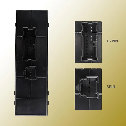 Vista 4 de Dasbecan Interruptor de ventana eléctrica principal del lado del conductor compatible con Nissan Pathfinder/Altima/Frontier/Leaf/Juke 2010-2018