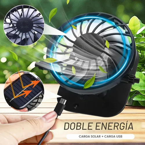 Vista 3 de Shinymoon - 2 sombreros de ventilador solar para hombre, ala ancha