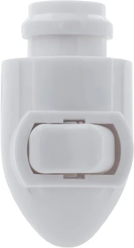 Vista 2 de Creative Hobbies Luz nocturna LED blanca con interruptor, luz nocturna de encendido y apagado manual para baño, pasillo, garaje, dormitorio