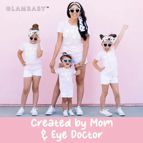 Vista 8 de GlamBaby - Gafas de sol para niños, ligeras y cómodas, modernas para niños