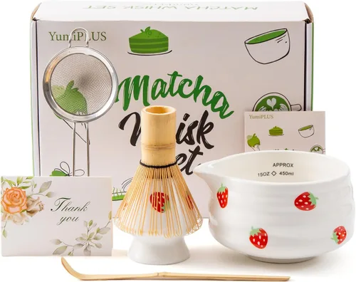 Vista 9 de Juego de 9 piezas de matcha con batidor de bambú, gris retro