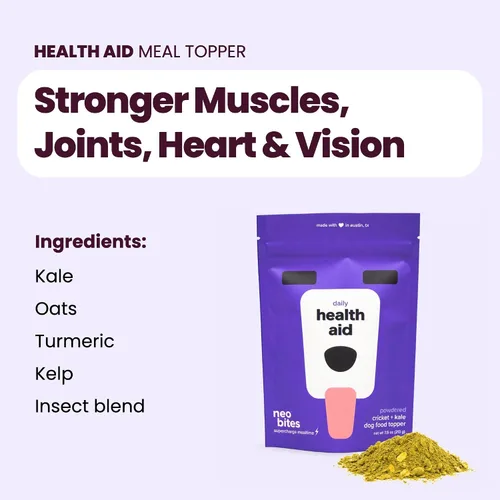 Vista 7 de Comida para perros, proteína de grillo, alternativa vegana y vegetariana de alimentos para perros, a base de insectos, probióticos, superalimentos