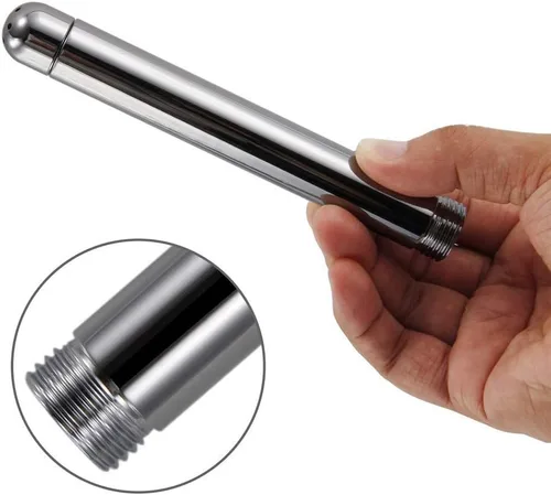 Vista 8 de Boquilla Ducha 3 cabezas aluminio limpiador limpiador Colonic Douche System Cleaner(Plata)
