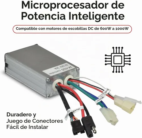Vista 4 de Currie Controlador de 36 voltios y 30 amperios - con conector de acelerador de 5 pines para scooters eléctricos Schwinn S1000, S750, Ezip E1000 e