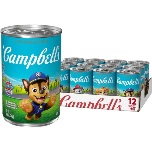 Vista 14 de Campbell's Sopa condensada para niños, pasta de Disney Princess Cool Shapes con pollo en caldo de pollo, lata de 10.5 onzas (paquete de 4)