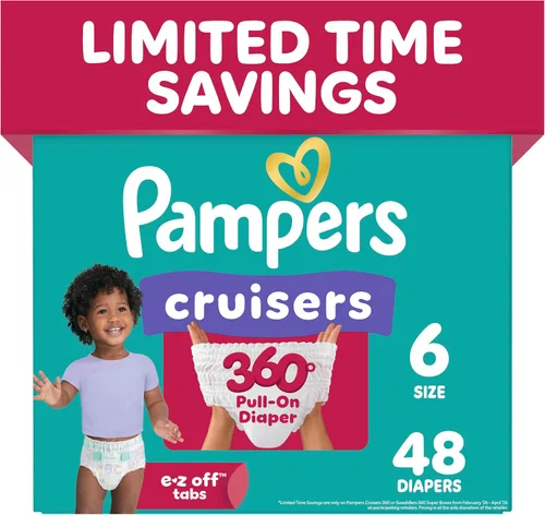 Vista 23 de Pampers Cruisers 360 Pañales - Talla 3, 26 unidades, pañales desechables para bebé, ajuste sin huecos