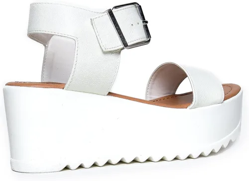 Vista 3 de J Adams Sandalias de plataforma de surf para mujer tacones de cuña con correa al tobillo