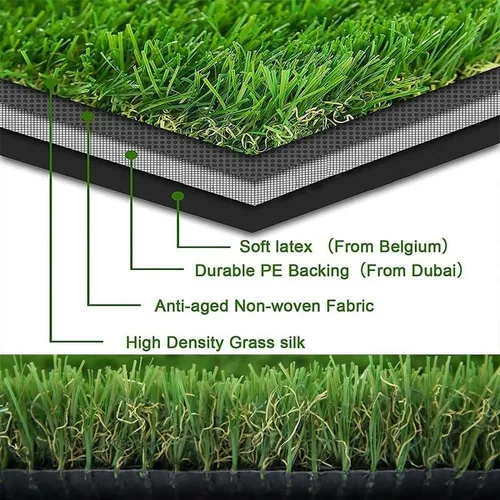 Vista 5 de ALTRUISTIC Césped artificial de césped artificial de 3 x 5 pies, 70 onzas de césped sintético realista para mascotas, jardín, jardín, césped