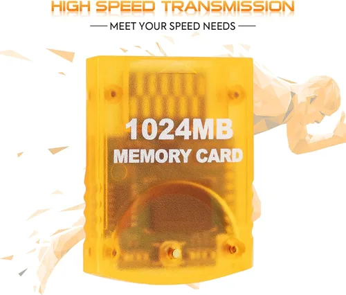 Vista 2 de Suncala Memory Card Compatible with Gamecube and Wii Console 1024MB Memory Card for Nintendo Gamecube