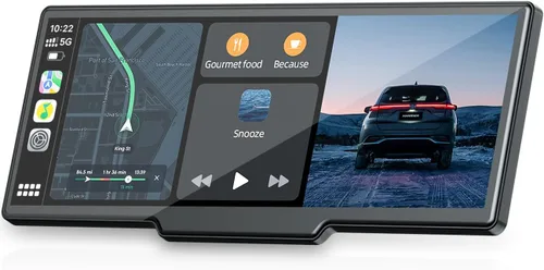 Vista 10 de Topexplore Carplay - Pantalla táctil portátil para automóvil, CarPlay inalámbrico de 9 pulgadas y actualización automática de Android