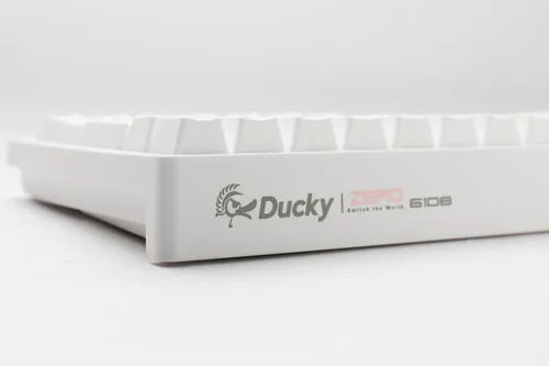 Vista 7 de Ducky Zero 6108 Teclado mecánico RGB Bluetooth Blanco Puro Hotswap - Cherry MX2A Red