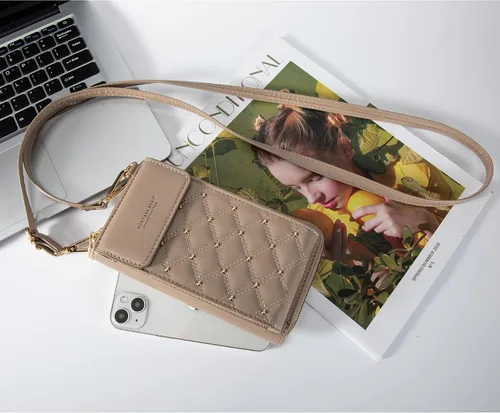 Vista 7 de Montana West Monedero pequeño cruzado para teléfono celular para mujer, con bloqueo RFID, cartera para teléfono celular