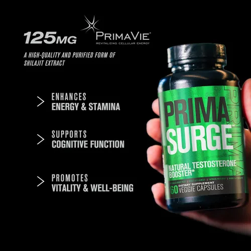 Vista 3 de Jacked Factory Potenciador de testosterona para hombres PRIMASURGE - con Tongkat Ali, PrimaVie, Ashwagandha - Aumenta la vitalidad, el crecimiento