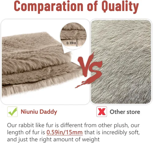 Vista 9 de Niuniu Daddy Oso de peluche con peso de 24" 5 libras, animales de peluche para adultos y niños, juguete de peluche de oso grande, bonita almohada