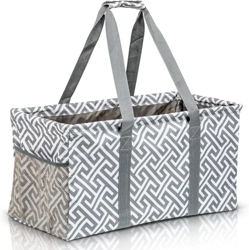 Vista 28 de Bolsa de utilidad extra grande de Lucazzi - Bolsa de playa grande plegable sobredimensionada, excelente para la piscina con marco resistente