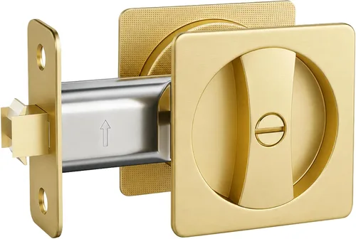 Vista 9 de Lethato Hardware para Puerta de Bolsillo Negro, Cerradura de Puerta de Bolsillo, Pestillo de Puerta de Bolsillo, Puerta de Bolsillo Mate Negra