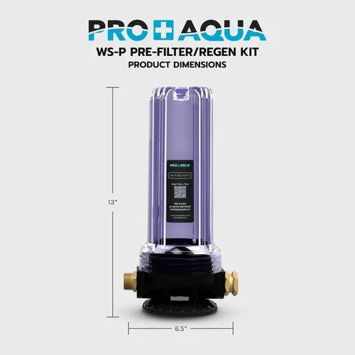 Vista 9 de PRO+AQUA Kit de regeneración/filtración de 2 etapas para ablandadores de agua portátiles, elimina cloro, mal sabor, olores, sedimentos, bacterias