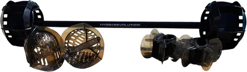 Vista 2 de Hydrorevolution Ultimate - Paquete de ejercicios de piscina Pesos de agua de resistencia media Equipo de ejercicio acuático Campanas de humo