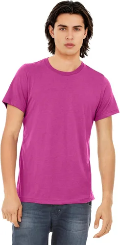 Vista 279 de Bella Canvas 3413c para hombre (1) Triblend verde + (1) Triblend rojo