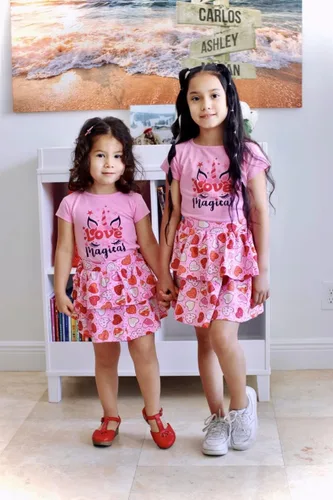 Vista 69 de Unique Baby Girls 2pc Skirt Set Outfit Long Sleeve Top with Skirt