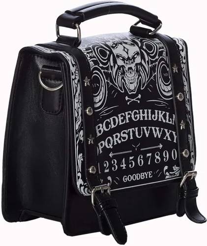 Vista 4 de Lost Queen Ouija Board - Bolsa pequeña gótica ajustable, Negro