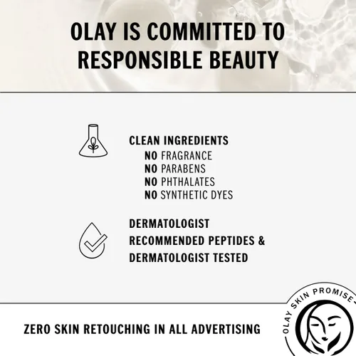 Vista 8 de Olay Crema para ojos Rich Eye Butter+Peptide 24 Rich Eye Cream, sin fragancia, 0.5 oz.