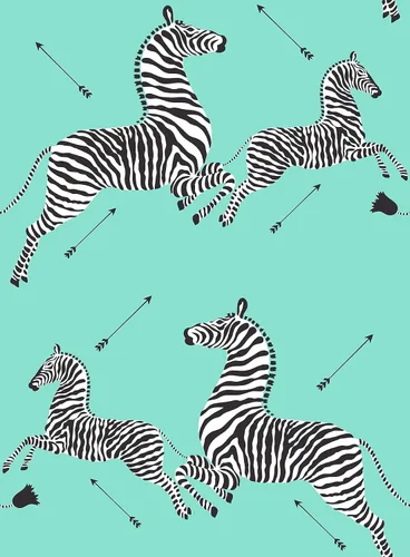 Vista 9 de Scalamandre Lilac Zebra Safari - Papel tapiz autoadhesivo