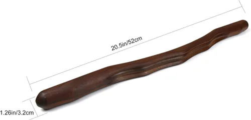 Vista 5 de Rodillo de masaje largo de madera Gua Sha, herramienta para todo tu cuerpo SPA masajeador